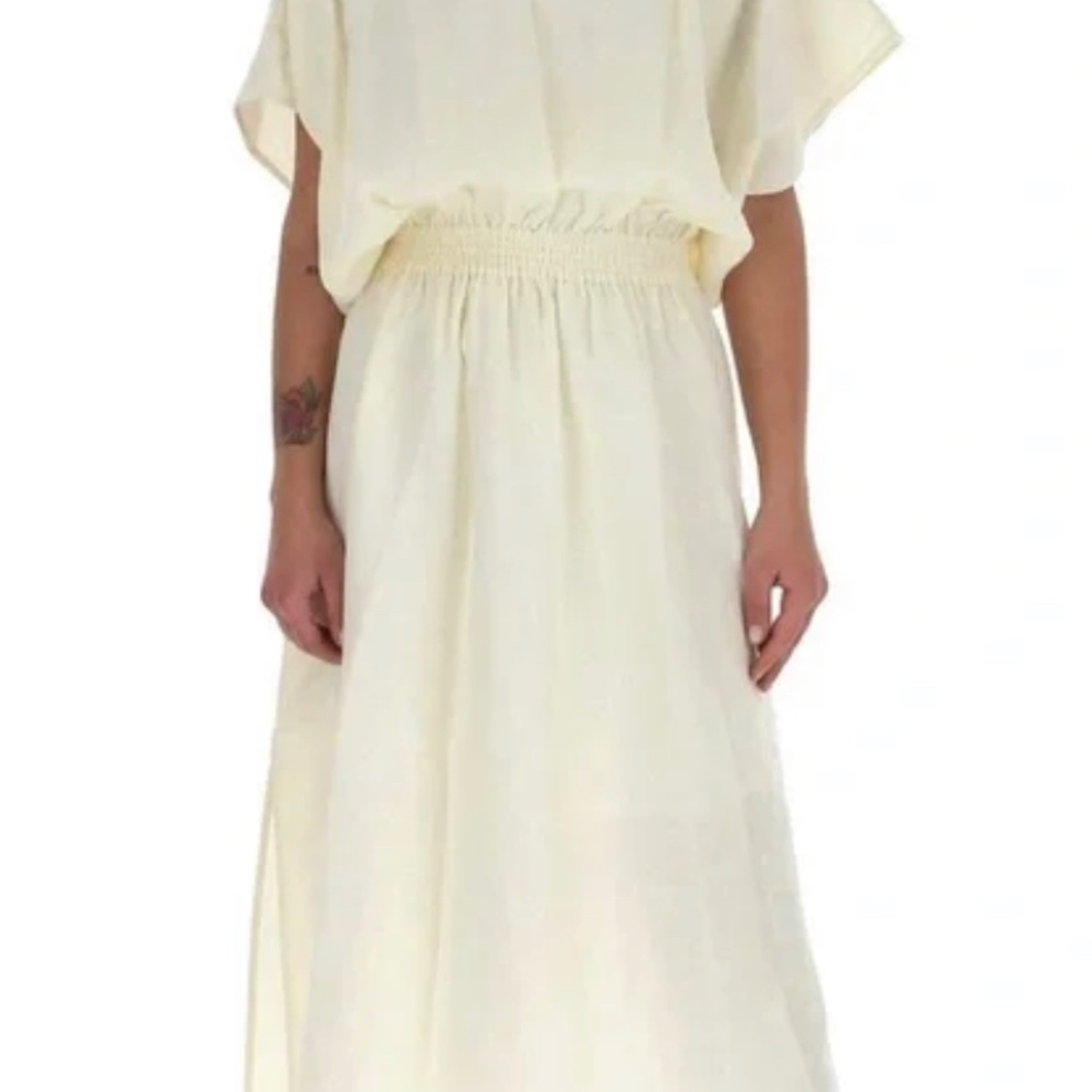 Tory Burch Linen Drop Waist Dress small
